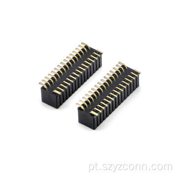 Fileira dupla SMT 30P do encabeçamento fêmea de 1.27mm